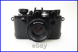 MINOX miniatur Leica IIIf black Swedish Army Type Minoctar f5,6 15mm je202