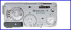 Mamiya 16 Automatic Subminiature Spy Viewfinder Camera Sekor 2.8/25mm