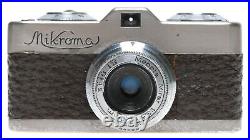 Meopta Mikroma Subminiature Film Camera Mirar 3.5/20 Triplet Lens