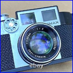 Minimax Pocket 110 EE Vintage Subminiature Spy Film Camera With Case & Film, NICE