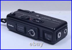 Minolta 16QT Vintage Pocket Compact Film Camera ROKKOR 23mm f/3.5 Lens w Flash