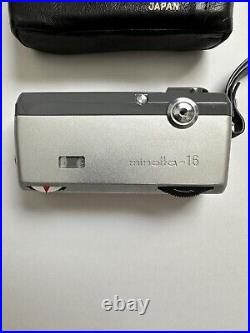 Minolta 16 EE II Camera Vintage Film Camera With Case