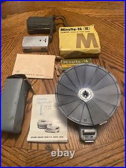 Minolta 16 II Hides In Your Hand Camera! With Vintage Flash