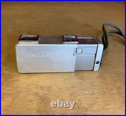 Minolta-16 II Vintage Spy Camera With Carrying Case, Attachment Set, Flash/Clamp