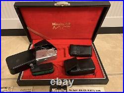Minolta-16 MG 1970 Sub-Miniature Spy Camera With Case, Vintage, Complete, NICE