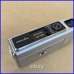 Minolta-16 MG-S Vintage Subminiature Spy Film Camera Silver NICE