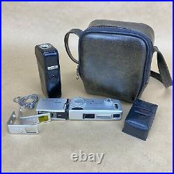 Minolta-16 MG Subminiature Film Camera With Case & Extras NICE VINTAGE