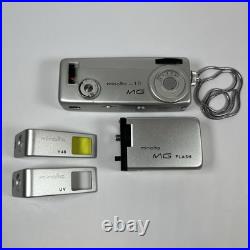 Minolta-16 MG Subminiature Film Camera With Leather Holder Case VINTAGE Clean