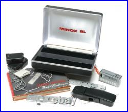 Minox BL sub-miniature spy camera set in box case chain accessories Minox BL sub-miniature spy camera set in box case chain accessories