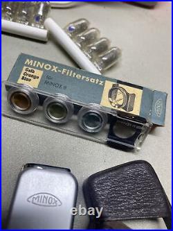 Minox B Spy Camera & asessories Lot Vintage
