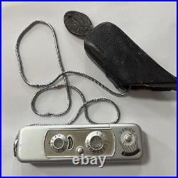 Minox B Subminiature Spy Camera Leather Case And Chain Vintage Camera