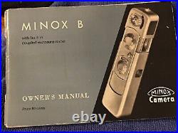 Minox B Subminiature Spy Camera With Chain Leather Case Complan 13.5/15 Germany
