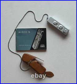 Minox B Subminiature Spy Camera with Complan 15mm f/3.5 Lens & Case Vintage V25