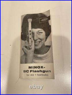 Minox B Vintage Spy Camera with Flash Unit And Original Boxes