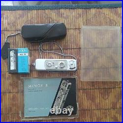 Minox B vintage cold war spy camera with 2xfilm Manual Chain AND case working
