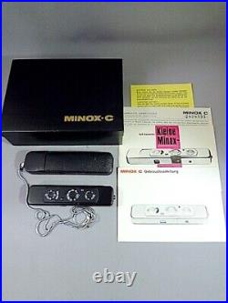 Minox C Spy Camera Black with Box Case Manual Vintage Tested Excellent