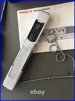 Minox C Spy Camera With Leather Case & Original Instructions