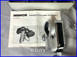 Minox C Spy Subminiature Camera with Stand Flash Mounts Case Timer Manual Film
