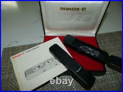 Minox C Subminiature Camera Matte Black serial #2364995 8x11 MM VTG EUC