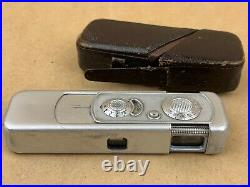 Minox III 1951 subminiature Camera with Complan 15mm f3.5 Lens and case Works
