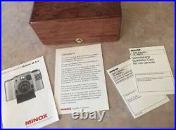 Minox M. D. C Collection 24 Karat Gold 35mm Film Camera And Case