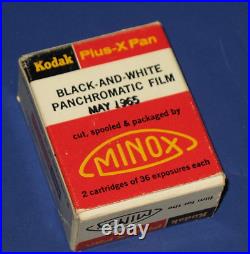 Minox Model B Vintage Miniature Spy Camera, Case, Chain, Manual, Flash & Film