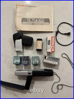 Minox Model C, Compact Subminiature Film Spy Camera, 13.5 / 15mm + Accessories