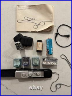 Minox Model C, Compact Subminiature Film Spy Camera, 13.5 / 15mm + Accessories