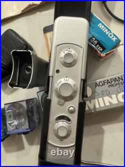 Minox Model C, Compact Subminiature Film Spy Camera, 13.5 / 15mm + Accessories