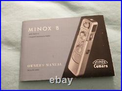 Minox Vintage Model B Film Camera +Leather Case, Serpent Chain & Manual