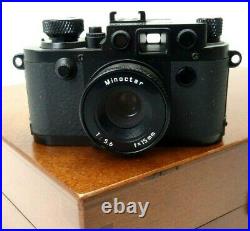 Minox miniatur Leica IIIf black Swedish Army Type Minoctar f5,6 15mm je202