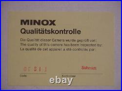 Minox model AX subminiature camera serial number 58