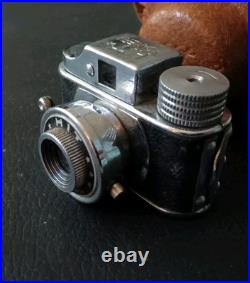 Mycro Patents Vintage Subminiature Hit Spy Film Camera With 20mm 4.5 Lens & Case Mycro Patents Vintage Subminiature Hit Spy Film Camera With 20mm 4.5 Lens & Case
