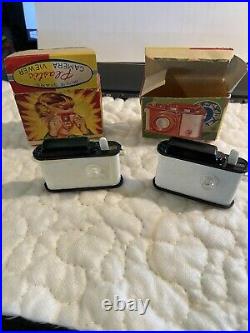Pair of Vintage Hong Kong MOVIE STARS CAMERA Viewer Dime Store Toy in Box 1950s