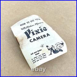 Pixie Whittaker Micro 16 Vintage Subminiature Spy Film Camera With Shell & Manual