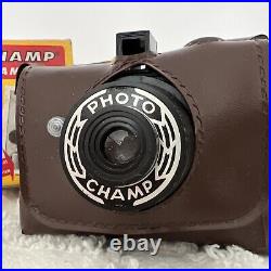 RARE VINTAGE PHOTO-CHAMP CAMERA With Original Box Protective Case & User Manual RK