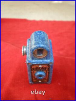 Rare Antique, Vintage, Original Coronet-Midget Blue Bakelite Viewfinder camera