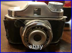 Rare Vintage Arrow Mini Spy Camera, ORIGINAL Leather Case, Antique, 1950s