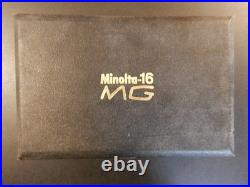Rare Vintage Cased MINOLTA-16 MG Subminiature Spy Camera-Accessories With Case NIB