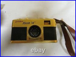 Rare Vintage Golden RICOH 16 Subminiature Vintage Film Camera & case - EXC
