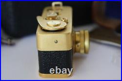 Ricoh Golden Vintage Subminiature Camera from Japan with Case