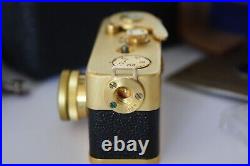 Ricoh Golden Vintage Subminiature Camera from Japan with Case