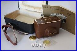 Ricoh Golden Vintage Subminiature Camera from Japan with Case
