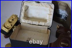 Ricoh Golden Vintage Subminiature Camera from Japan with Case