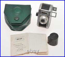 SCAT black knob last version, rare italian miniature camera 1954, exc