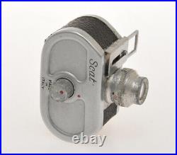 SCAT chrome knob, rare italian miniature camera 1954, exc+, sold as is