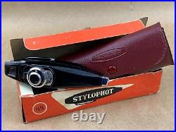 SECAM STYLOPHOT FRENCH 1960s SUBMINIATURE CAMERA with Original Box Nice