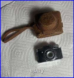 SHALCO Hit Type Vintage Subminiature Spy Camera And Camera Case Made in Japan