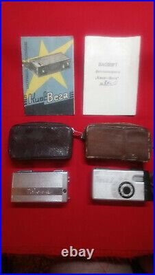Soviet vintage ussr camera Kiev-Vega and Kiev-Vega2 Industar-M + case + docs