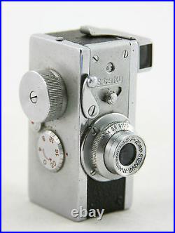 Steky model III vintage spy camera, lens Stekinar Anastigmat 13.5 / 25mm + bag